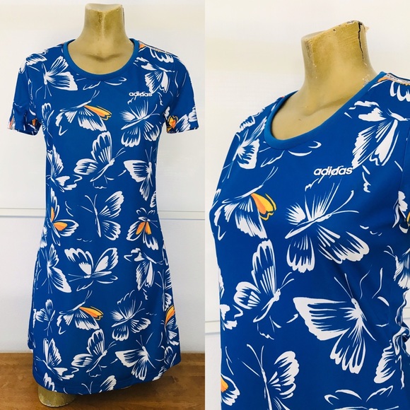 ADIDAS x FARM Rio BUTTERFLY DRESS Medium NWOT - Picture 7 of 16